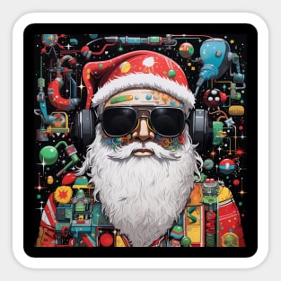 Santa Claus & Cyberpunk 9 Sticker